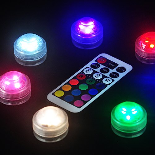 Flameless LED Tea Lights Multi Color Option Battery-Powered Unscented Mini Tealight with Remote Control Perfect for Weddings Christmas Thanksgiving Holiday Party Lighting Strobe 5lights1remote