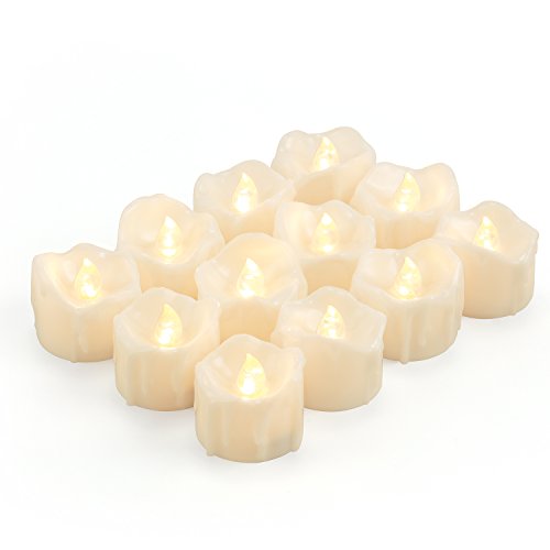LED Tea Lights Candles Kohree Flameless Candles Battery Operated LED Candles Flickering Tealight Candles Pack of 12 Warm White
