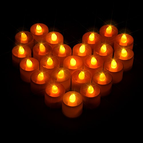 Zhangming 24pcs Battery Operated Candles with Timer Flickering Candle Flameless Candles with Remote Control Warm White for WeddingChristmasValentines Day