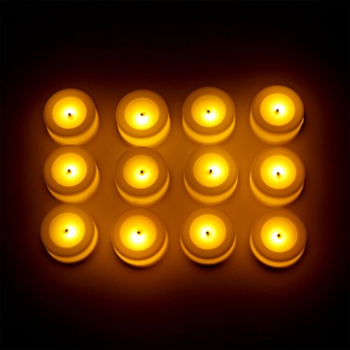 Candle Impressions Set Of 12 Ivory Wax Coated Led Mini Votives