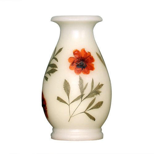 Vase-Shaped Flameless Real Wax LED Candle with Timer