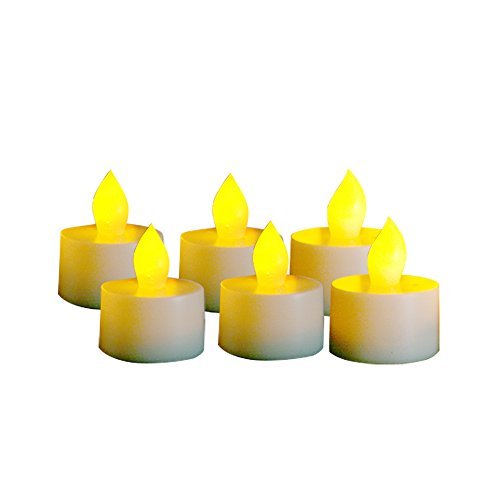Candle Choice Set Of 6 Flameless Tealightstea Lights With Dual-time 400-hour Battery Life