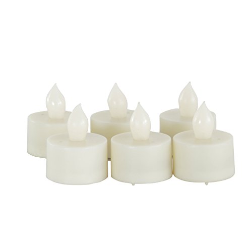 Candle Choice Set Of 6 Flameless Tealightstea Lights With Timer 400-hour Battery Life