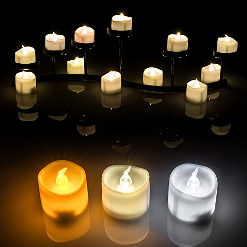 Tealight Candles Agptek&reg 6pcs Flameless Flickering Candles Led Smokeless Lights Battery-operated For Indoor Outdoor