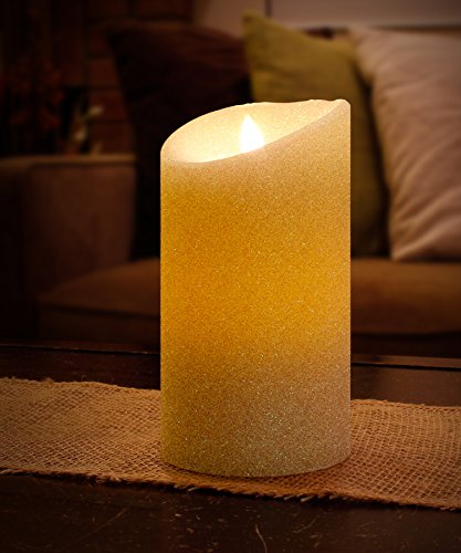 Aluratek ALC3507F 7 Flameless LED Wax Candle with Built-In Timer Cream