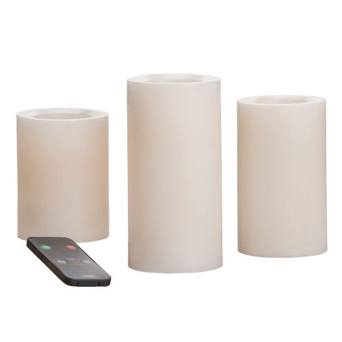 Candle Impressions Cat25667cr3r 4-inch 5-inch And 6-inch Remote Control Flameless Candles With Vanilla Fragrance