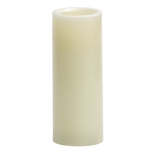 Candle Impressions Cat64800cr01 8-inch Smooth Flameless Candle With Vanilla Fragrance Cream