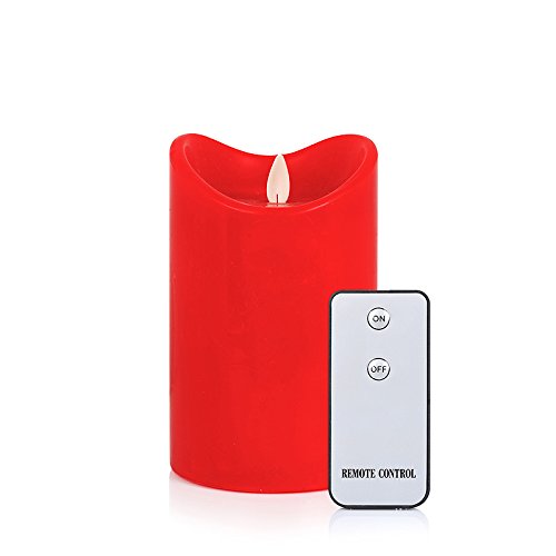 Flamelike Candles 35 X 5 - Flameless Incredibly Realistic Wax Led Moving Wick Flame Candle With Timer And Free