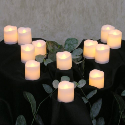 ELEOPTION Indoor Outdoor Flameless Resin Pillar Led Candle with Hour Timer 1 Melted Shape6 Inch 295x590