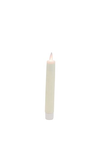 Boston Warehouse Mystique Flameless Taper Candle 6 Ivory Size 6-Inch Color Ivory Model 29366 Tools Hardware store