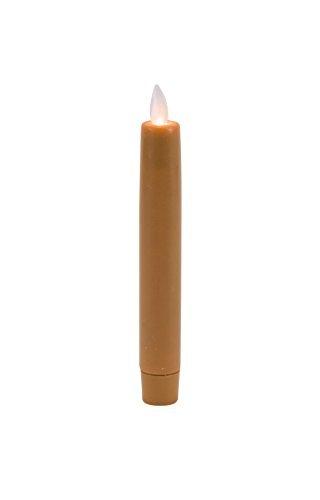 Boston Warehouse Mystique Flameless Taper Candle 6 Taupe Size 6-Inch Color Taupe Model 69996 Tools Hardware store