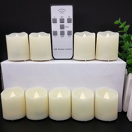 &12304timer18 Pcs Batteries Included&12305laprobing&reg 9 Candles Led Votive Tea Lights Candles Battery Operated Flickering