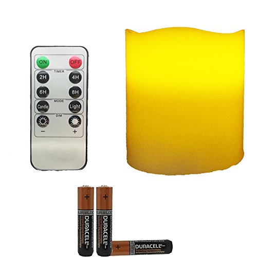 Laprobing Unscented Led Flameless Candles Battery Powered Real Wax Candles With Remote Control And Timer For Weddings