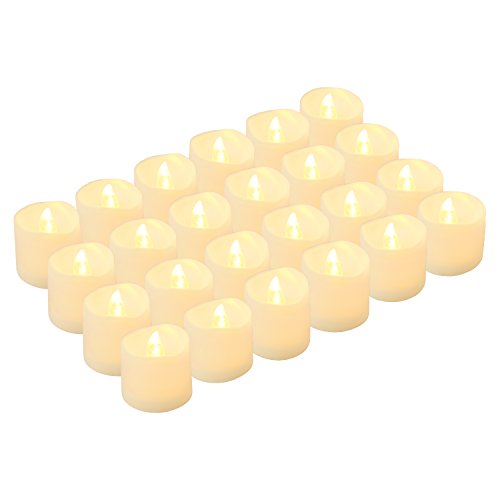 LED Tea Lights Candles Kohree Flameless Candles Battery Operated LED Candles Flickering Tealight Candles Pack of 24 Warm White