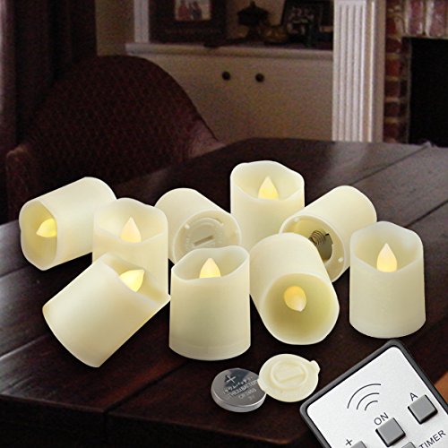 Flameless Candles Led Votive Unscented Tealight  Remote Control Timer Tea Lights  Include Battery Operated 200