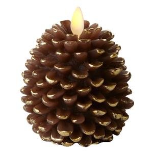 Luminara 02186 - 35&quot X 4&quot Pine Cone Shape unscented Battery Operated Realistic Flame Led Wax Candle Light With