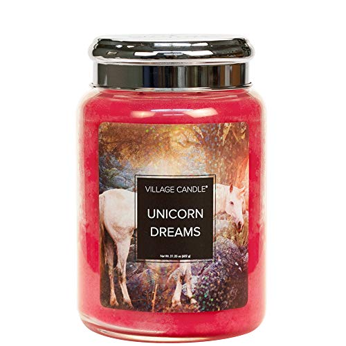 Village Candle Unicorn Dreams 26 oz Glass Jar Scented Candle Large