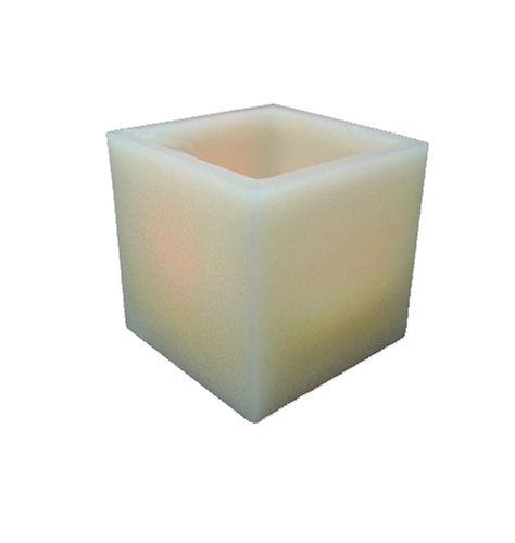 Mr Light Extra Large 65in Square Pillar Real Wax LED Candle with Flickering LED