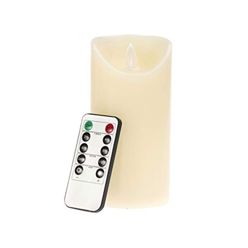 Uonlytech 1PC Candle Light Flameless Electric Candle Remote Control Lights for Christmas Party Home Wedding Birthday Decoration 75x20cm Candle Without Battery