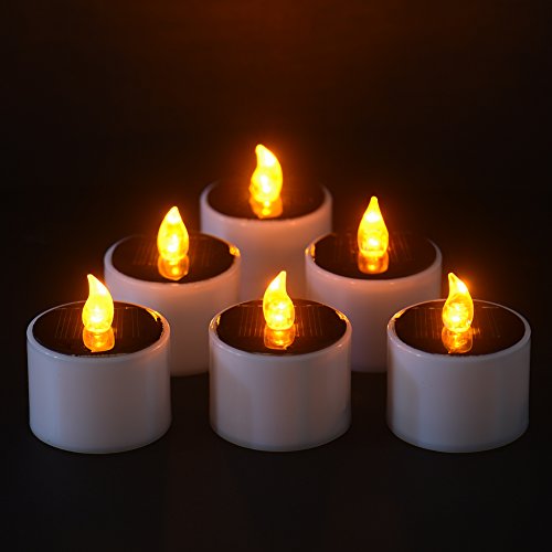 Solar Power Candles-flameless Light for Outdoor Use or Home Decoration A