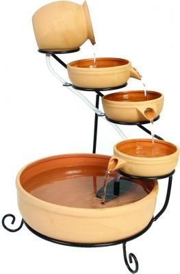 ASC Smart Solar Terracotta Sundance Ceramic Solar Water Fountain