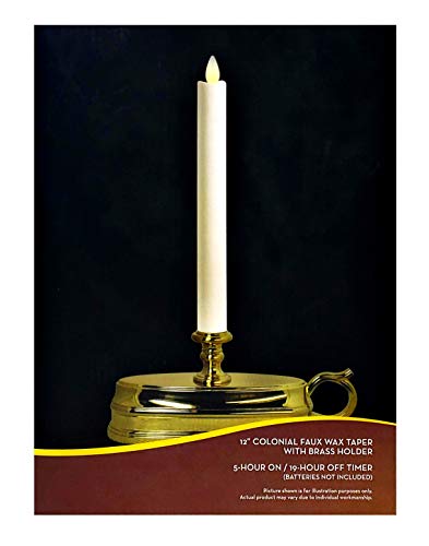 Darice Luminara Flameless Window Candle Lamp - Brass