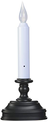 Xodus Innovations FPC1520A Battery Operated LED Flameless Window Candle Aged BronzeBlack Finish with Dusk to Dawn Sensor