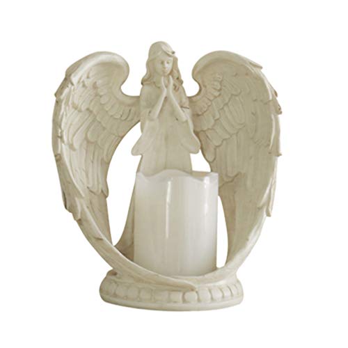 VOSAREA Angel Figurine Candles Flameless Candles Lamp Christmas Desktop Decoration Home Event Party