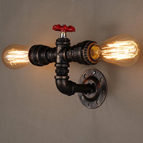 Coquimbo Vintage Retro Water Pipe Light Retro Nostalgia Industrial Wall Lamp Decor Wall Light Without Bulb 2351775cm
