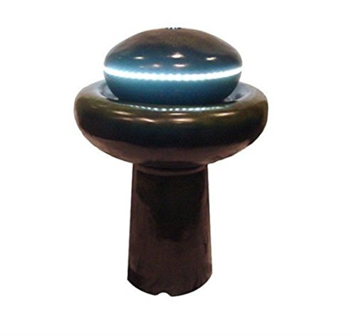 Northlight Lighted LED Green Mushroom Outdoor Garden Water Fountain