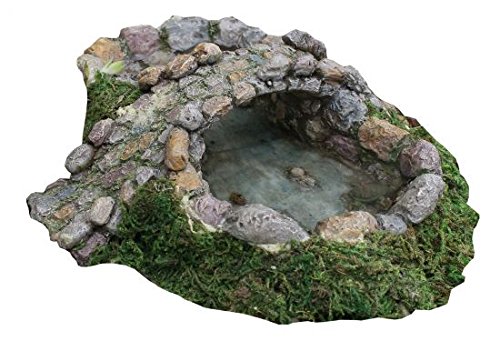 Marshall Home And Gardenquotstone Pond And Bridge&quot Miniature Fairy Garden Accessory mg16