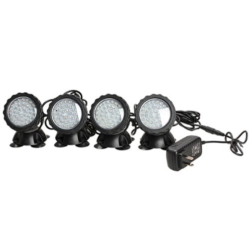Vktech 36-LED Submersible Light for Water Gardens and Ponds Set of 4