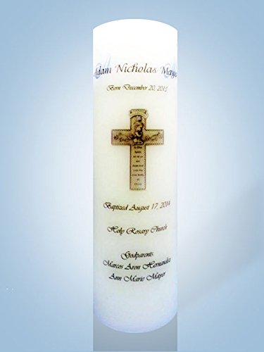 Personalized Candle Store Baptism Candle 12 Flameless Candle