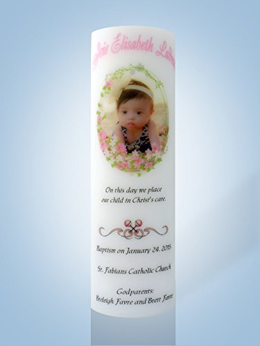 Personalized Candle Store Baptism Candles 12 Flameless Candle
