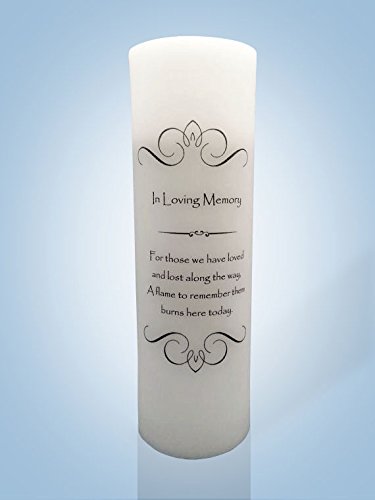 Personalized Candle Store Wedding Memorial Candle 12 Flameless Candle