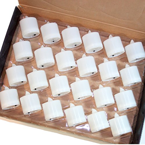 Home Battery operated Tealight Candles Flameless 1 Box 24Piece