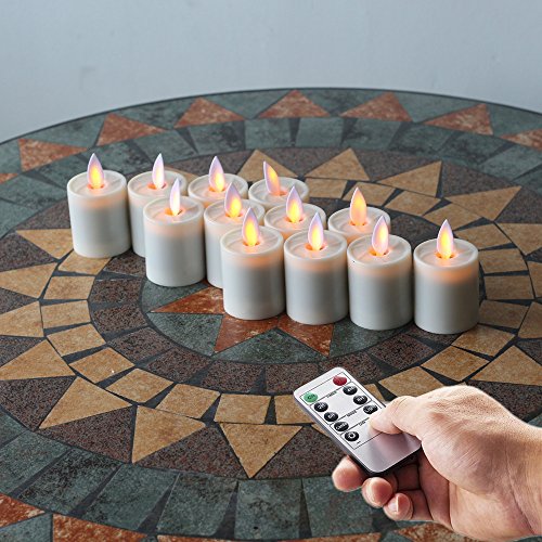 Nonno&ampzgf 15-inch-by-26-inch Battery Operated Flameless Led Tea Lights Candles Set Of 12