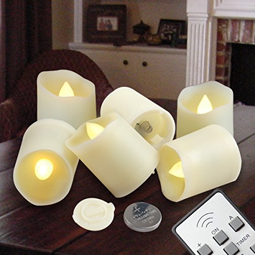 Flameless Candles Led Votive Unscented Tealight - Remote Control Timer Tea Lights - Include Battery Operated 200