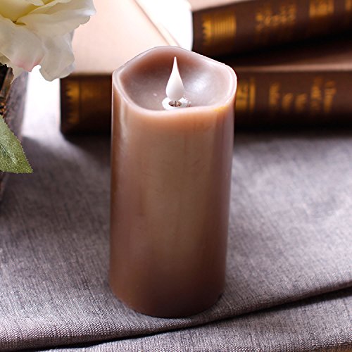 Led Candle Flameless Candle Moving Wick Free-flowing 3d Fireless Flame Real Wax Led Pillar Candle Light With Timer