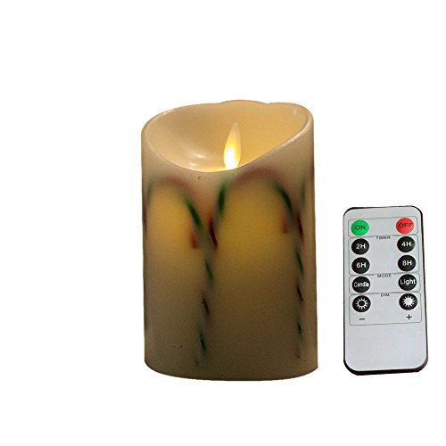 Nonno&ampzgf Electric Candle - Unique Design - Battery Operated - Led Candle - With Timer - New 3d Moving Wick -