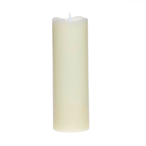 Simplux Led Candle Flameless Candle Moving Wick Free-flowing 3d Fireless Flame Real Wax Led Pillar Candle Light