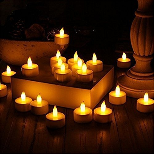 Flameless Led Tea Light Candles - Realistic Battery-powered Flameless Candles - Beautiful And Elegant Unscented