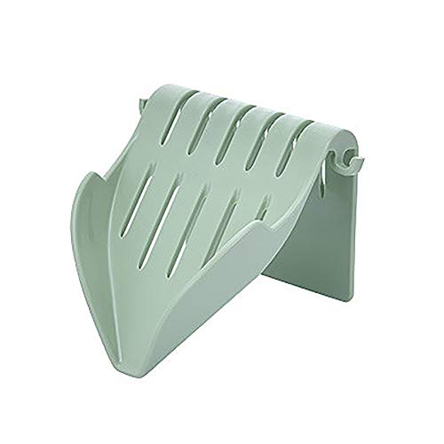 FGRYB Soap Holder for Shower Wall Waterfall Soap Dish Holder for ShowerBathroomKitchen SinkCounter Top Self Adhesive Wall Mounted Easy Installation Soap Saver Soap Dish Tray Light Green