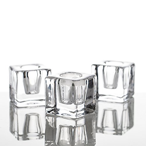 Richland Square Glass Taper Candle Holder Set of 6