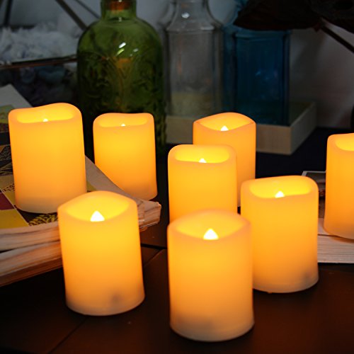 Candle Choice Set of 24 Premium Flameless Votive Candles Battery-operated LED Candles Long Battery Life 120 Hours Battery Included