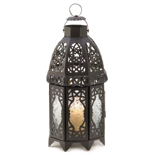 Gifts Decor Lattice Lantern Candle Holder Home Wedding Decor Black