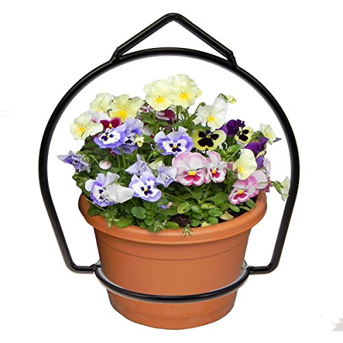 Brinkman Wrought Iron Flower Flower Pot Plant Hanger Ring Votive Holder Outdoor Hanging Basket