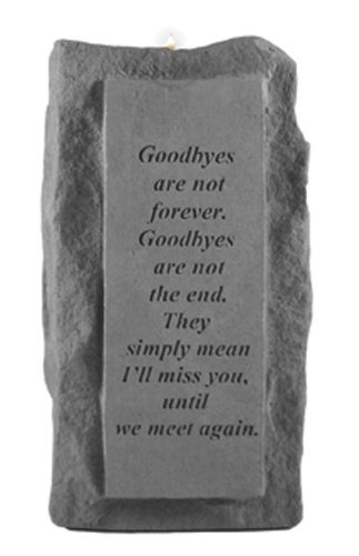 Kay Berry 05220 Goodbyes Are NotSingle-Tall Votive Holder