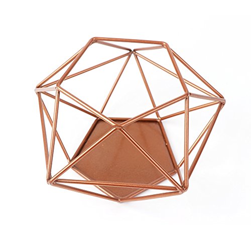 Aytai Geometric Candle Holder Upgrade Copper Hollow Votive Tea Light Holder for Table Centerpieces Wedding Party Home Decoration
