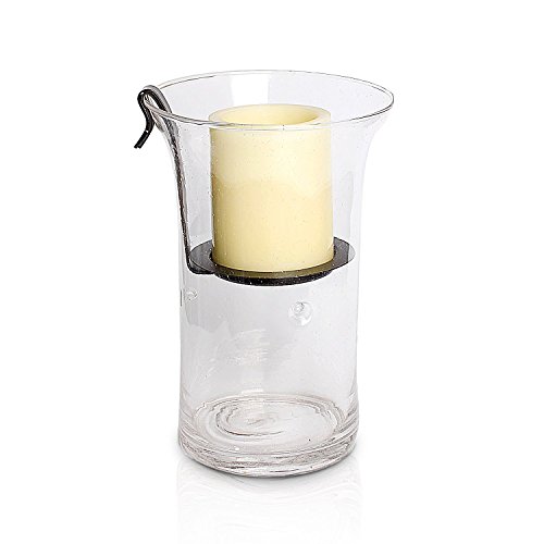 GiveU Hurricane Glass Candle Holder 12x8x6 Lantern